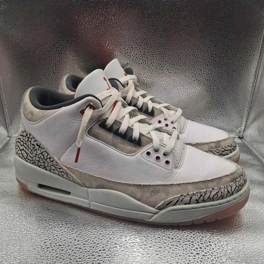 Jordan Men's White and Grey Trainers